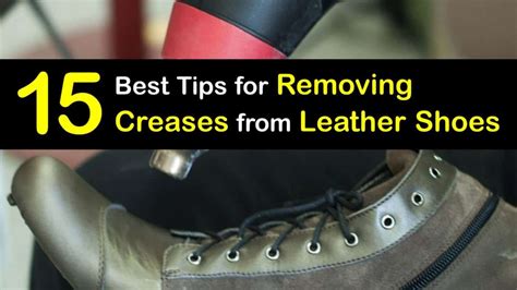 how to remove creases from leather shoes